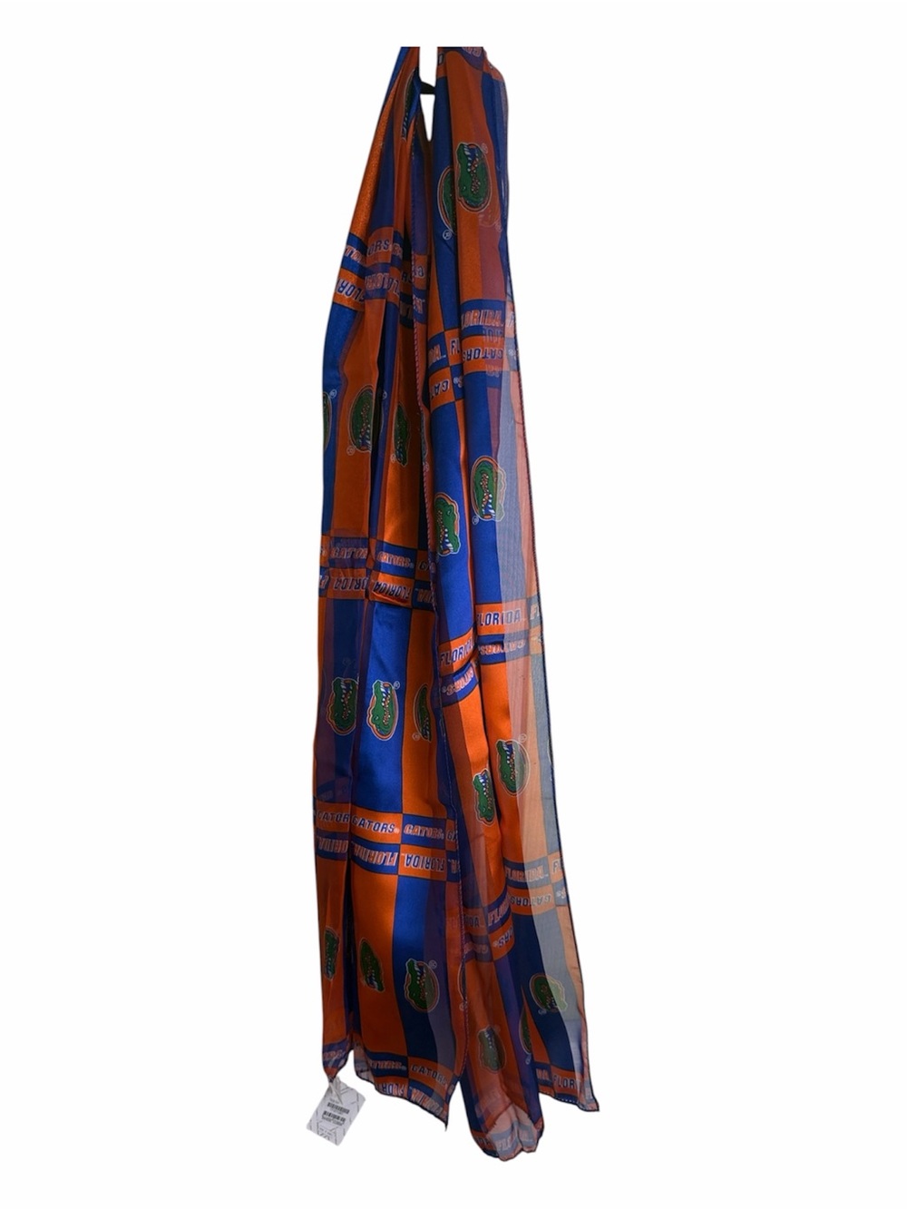 (2200) University Team Orange and Blue Decorative Scarf